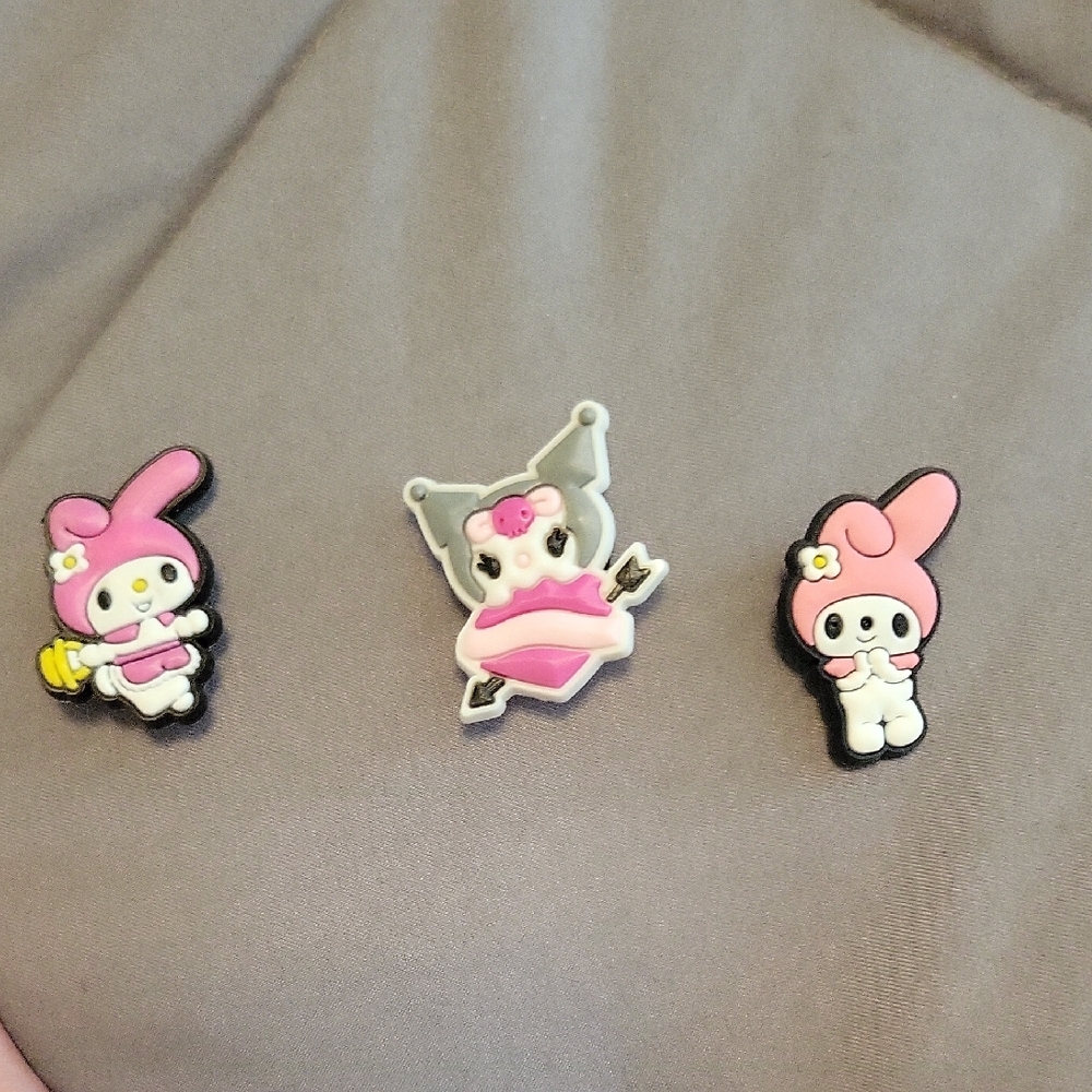 My Melody Hello Kitty Croc Charms - 3 Piece Set